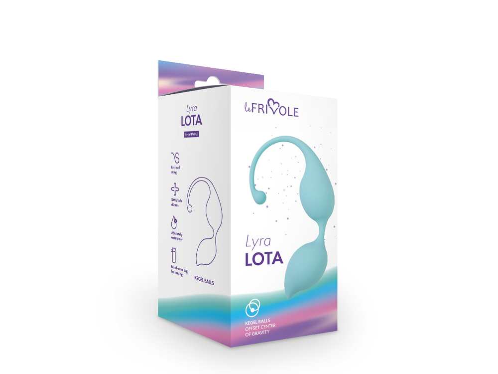 Вагинальные шарики Lota голубой 20,5 см