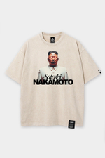 Футболка SHMOT "NOT SATOSHI" GARMENT DYE Кремовый