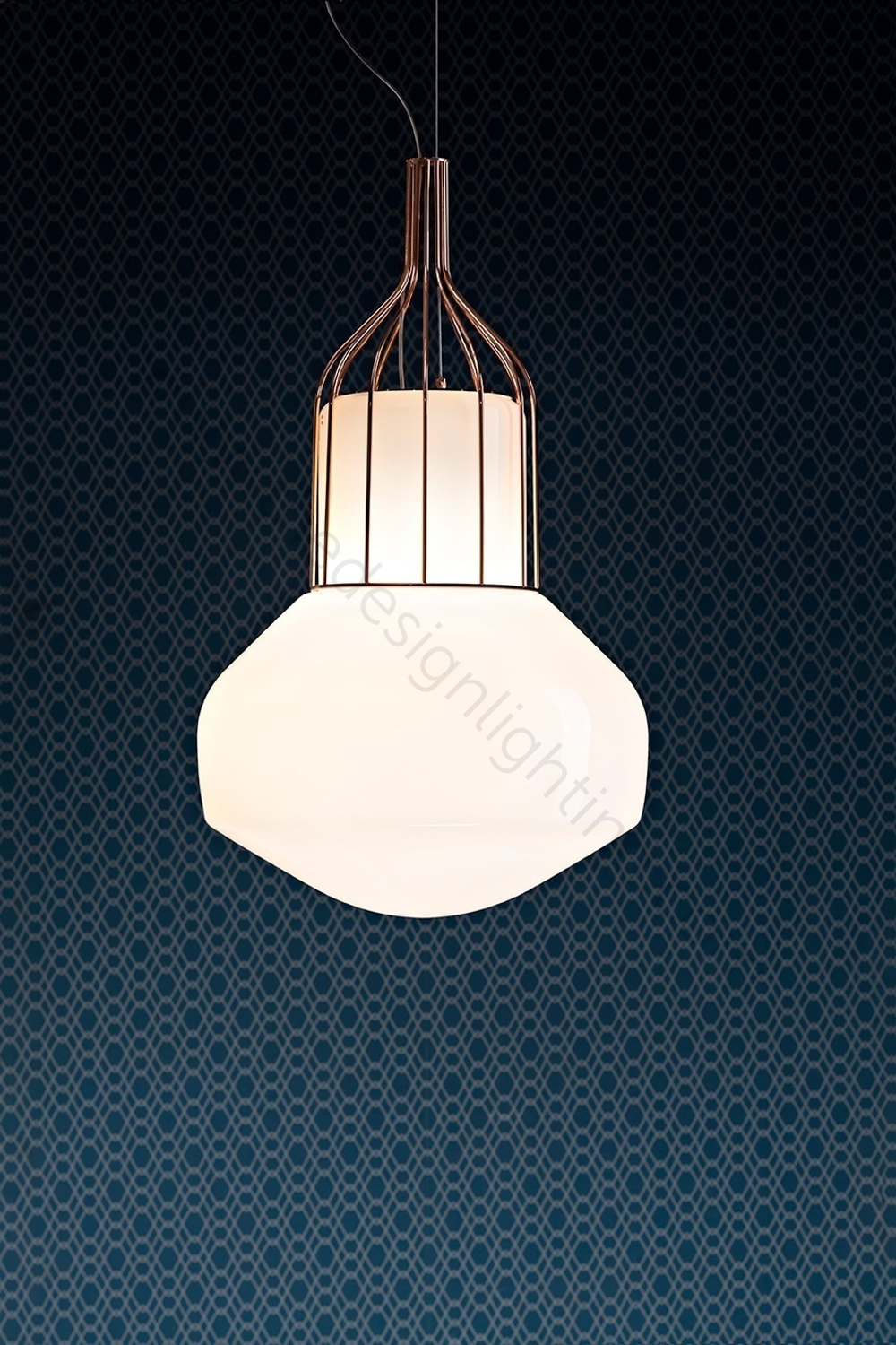 Pendant design lamp  AEROSTAT by Fabbian (Gold)