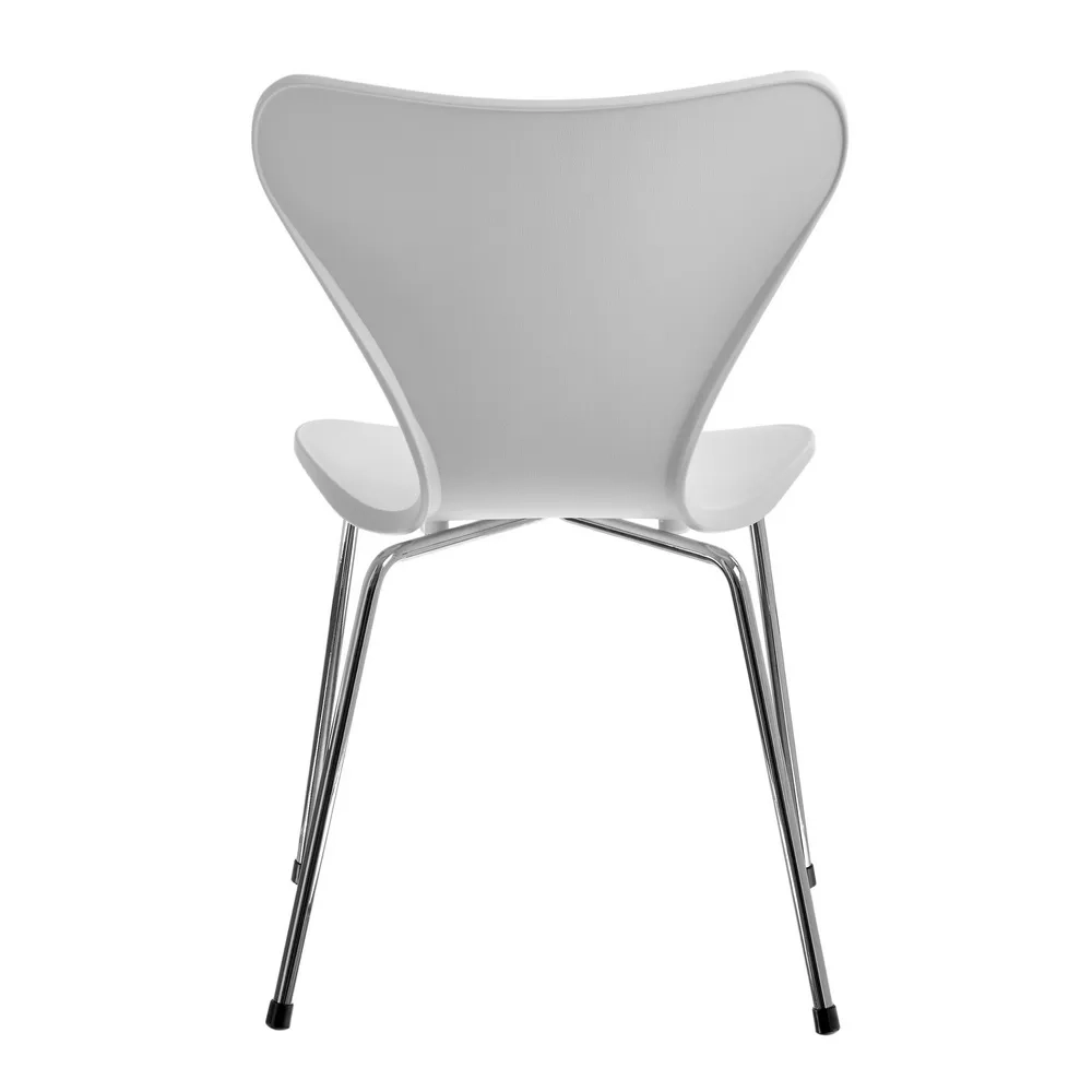 Комплект из 2-х стульев Bradex Home Seven Style белый с хромированными ножками