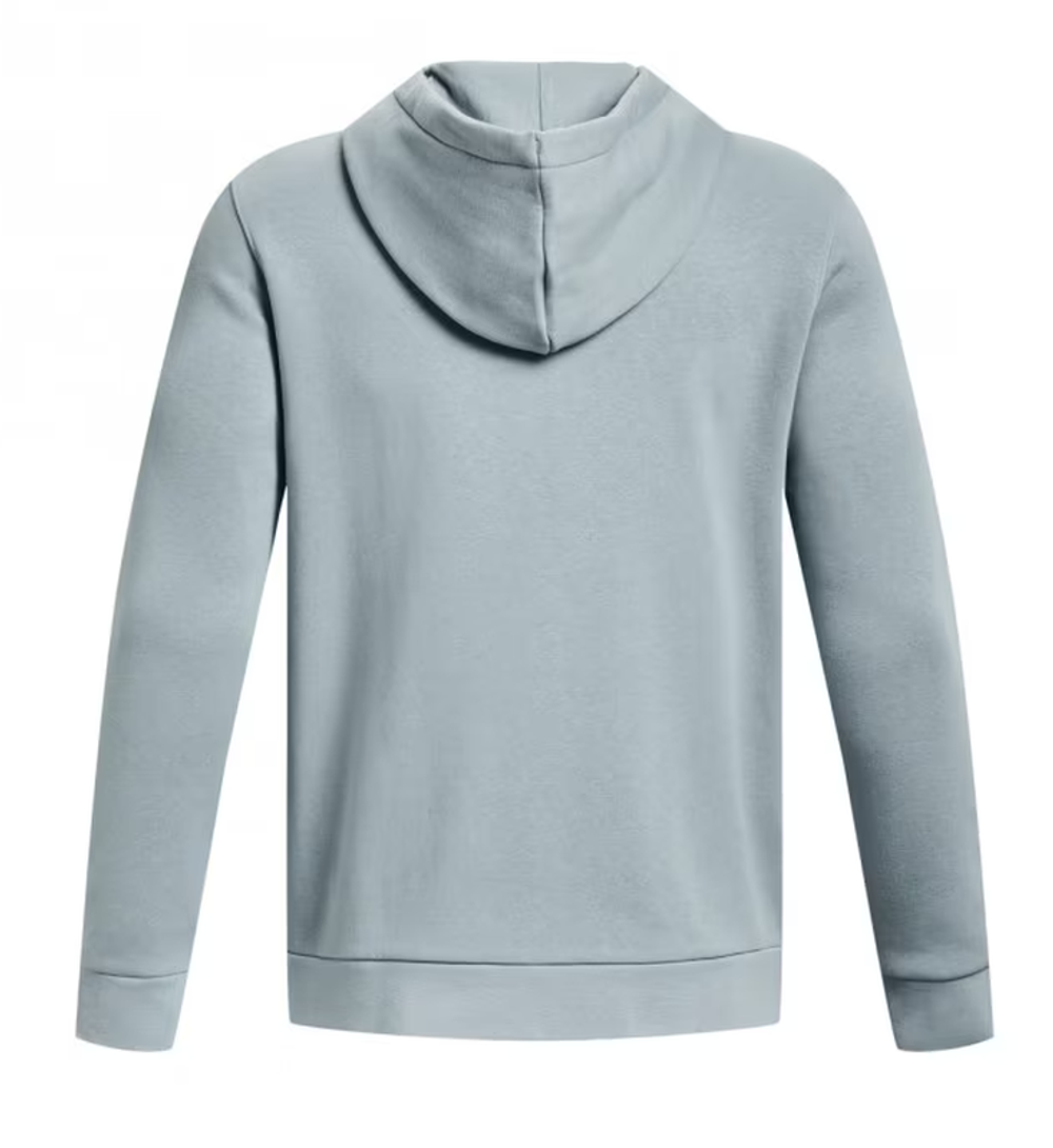Мужская теннисная кофта Under Armour Men's UA Essential Fleece Full-Zip Hoodie - серый