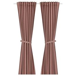 Комплект штор IKEA LENDA (ЛЕНДА), Кирпичный, 140х250 см, 2 шт