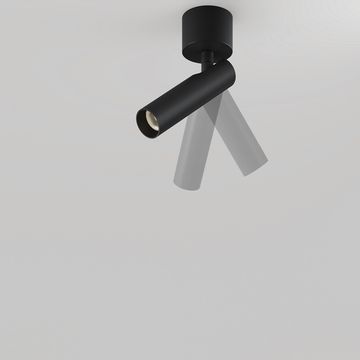 Накладной потолочный светодиодный светильник 6W 3000К C141CL-L125-6W3K-B чёрный Focus T Maytoni