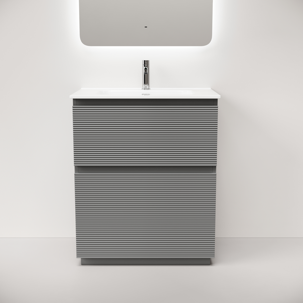 Тумба напольная Sancos Folk Floor 690х445х850, c двумя ящиками оснащенными доводчиками, Ergraut soft, арт.FL70FES