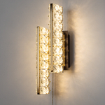 Citilux PALANT CL325422 LED Бра хрустальное с выключателем Чёрный+Бронза