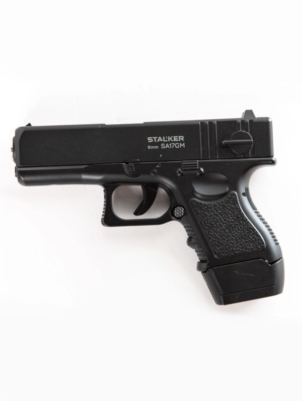 Пистолет пневм. Stalker SA17GM Spring (аналог Glock 17), к.6мм,мет.корпус, маг.6шар