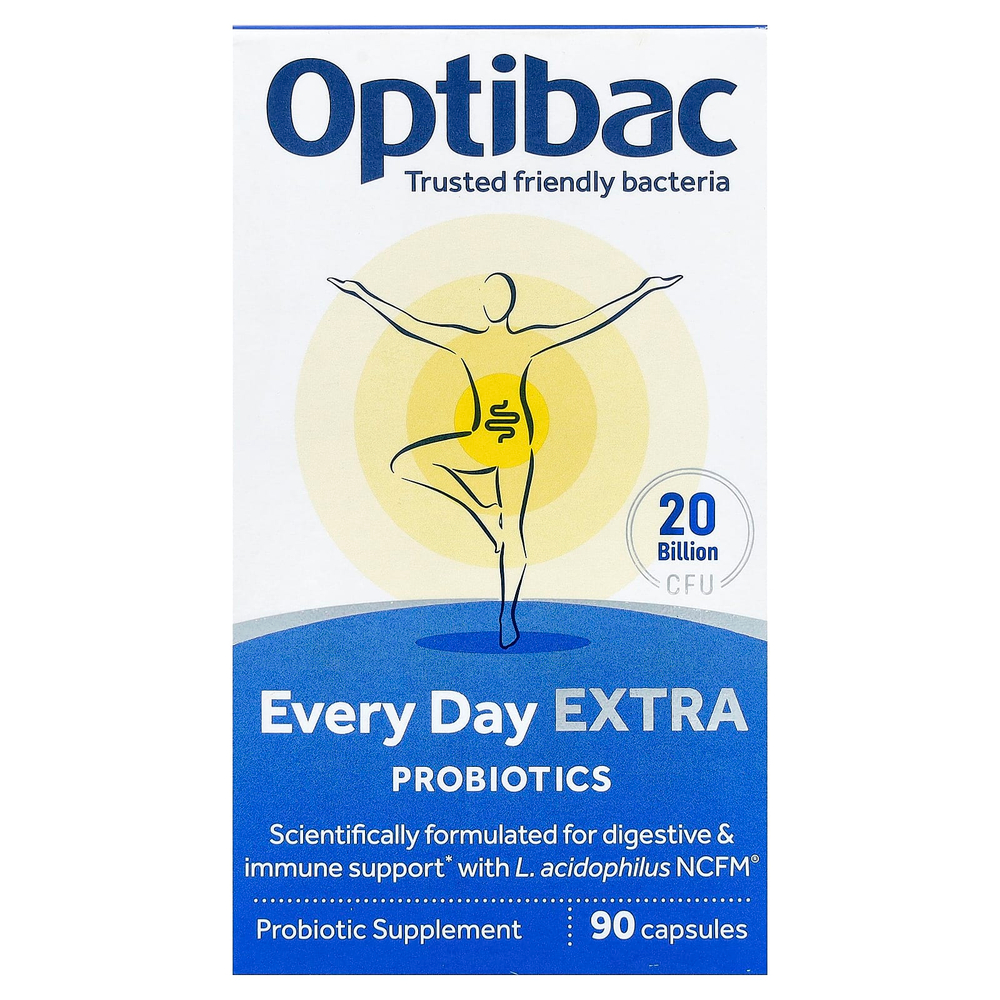Optibac, пробиотики каждый день, 90 капсул