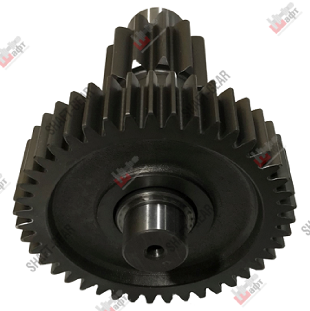 JS125T-1707047 - Вал промежуточный демультипликатора (короткий) на КПП