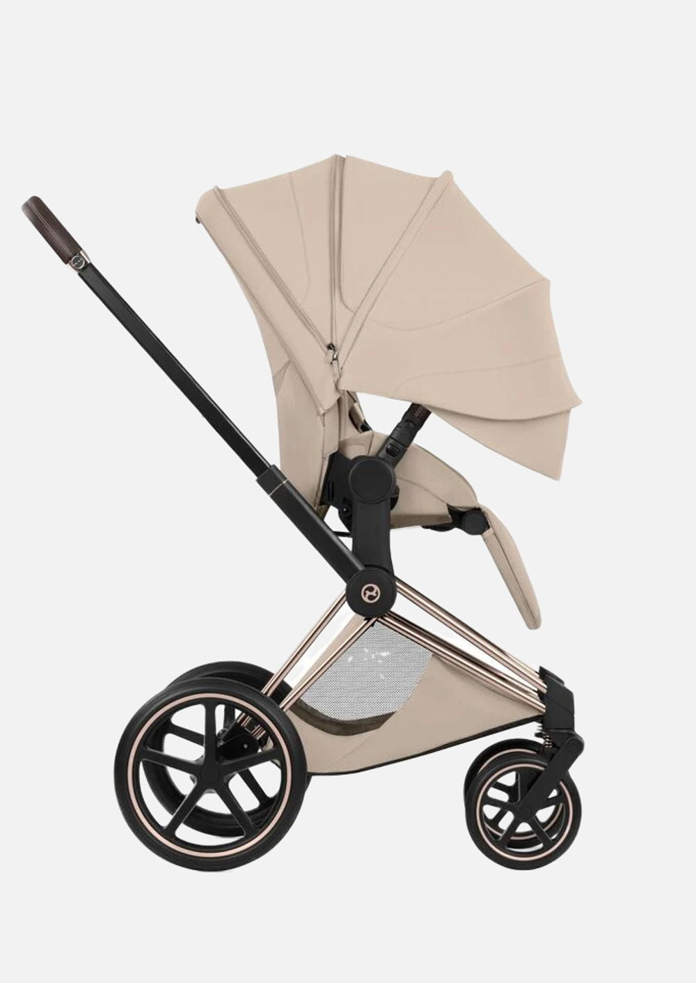 Cybex Детская коляска Priam Style Rosegold 2 в 1 цвет Cozy Beige