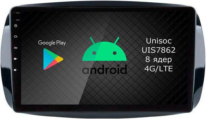 Магнитола для Smart ForTwo/ForFour 2014-2022 - Airok RI-2509 Android 12, Быстрая, SIM-слот