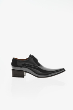 ZARA X JOHN GALLIANO КОЖАНЫЕ ТУФЛИ ДЕРБИ, ЧЕРНЫЙ