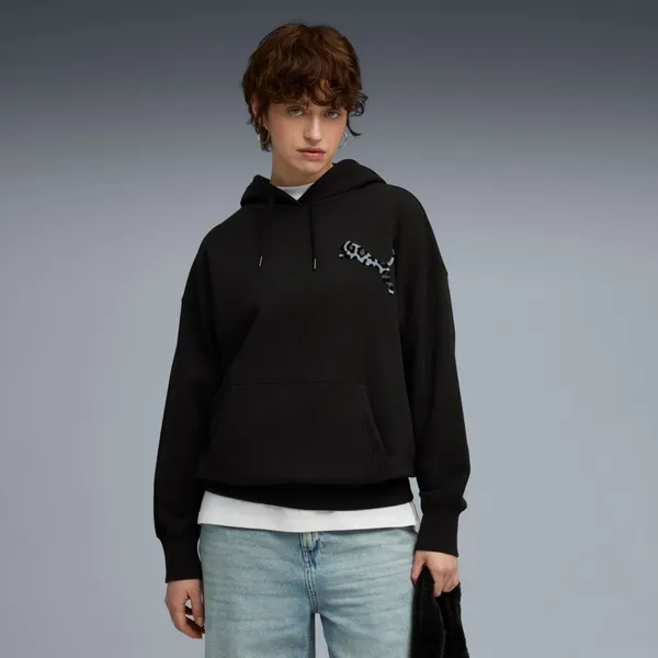 Толстовка женская PUMA LEO LUXE Oversized Hoodie TR