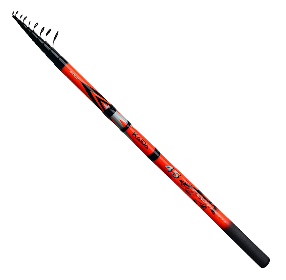 Удилище Kaida 835-450 Телескоп Rivert Sports с кольцами 4.5м 15г Вес 245г 10секц. Тр.длина 0.63м