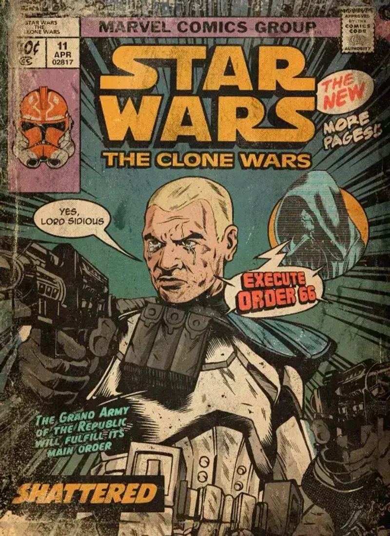 Открытка «Star Wars The Clone Wars: Shattered»