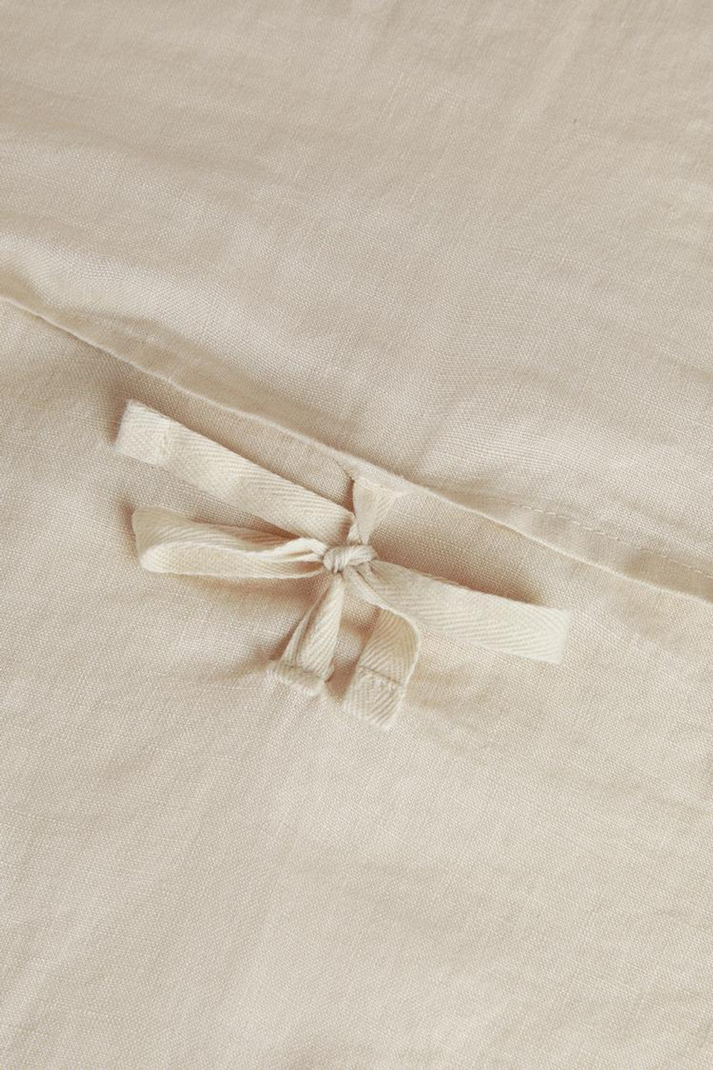 ZARA HOME ОДНОТОННЫЙ ЛЬНЯНОЙ ЧЕХОЛ ДЛЯ ДЕКОРАТИВНОЙ ПОДУШКИ, ПЕСОЧНЫЙ