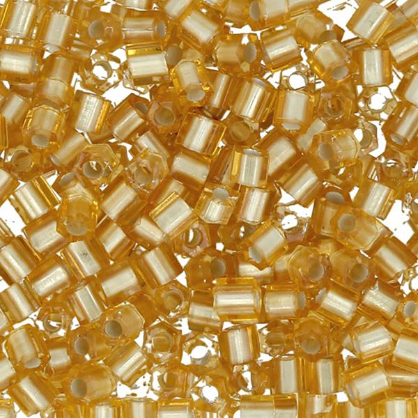 Бисер Toho 11/0 Hexagon 4 (2.2 мм), 25 г (5х5 г), 0022F св.золотистый