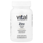Vital Nutrients, Цинк (цитрат), 30 мг, 90 веганских капсул