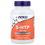 NOW Foods, 5-гидрокситриптофан, 50 мг, 180 капсул в растительной оболочке