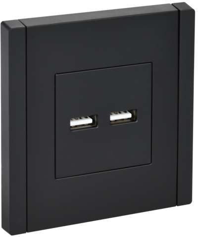 FORTE&PIANO Розетка USB A+A 3,1А FP149 черный IEK