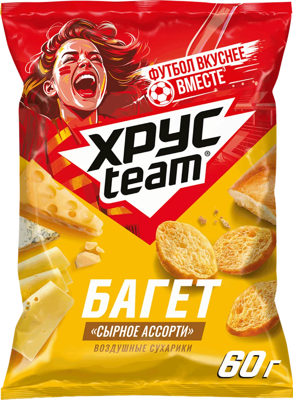 Багет "Хрустим" со вкусом ассорти 60г/90/130