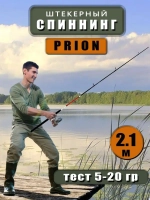 Спиннинг штекерный Wei 068 PRION 2,1 м тест 5-20G