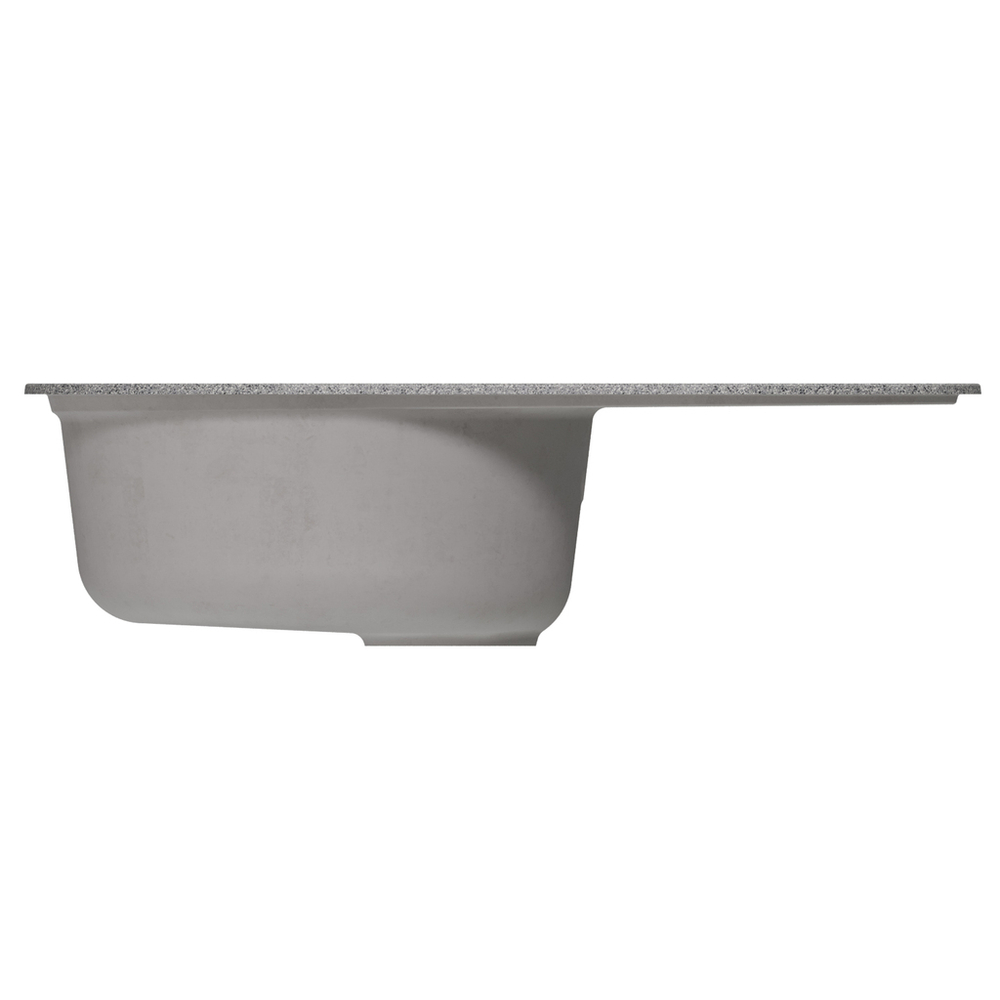 Мойка МЛ-ГМ16 (ML-GM16) КОМФОРТ овальная с крылом, темно-серая (309), 730*460*180мм