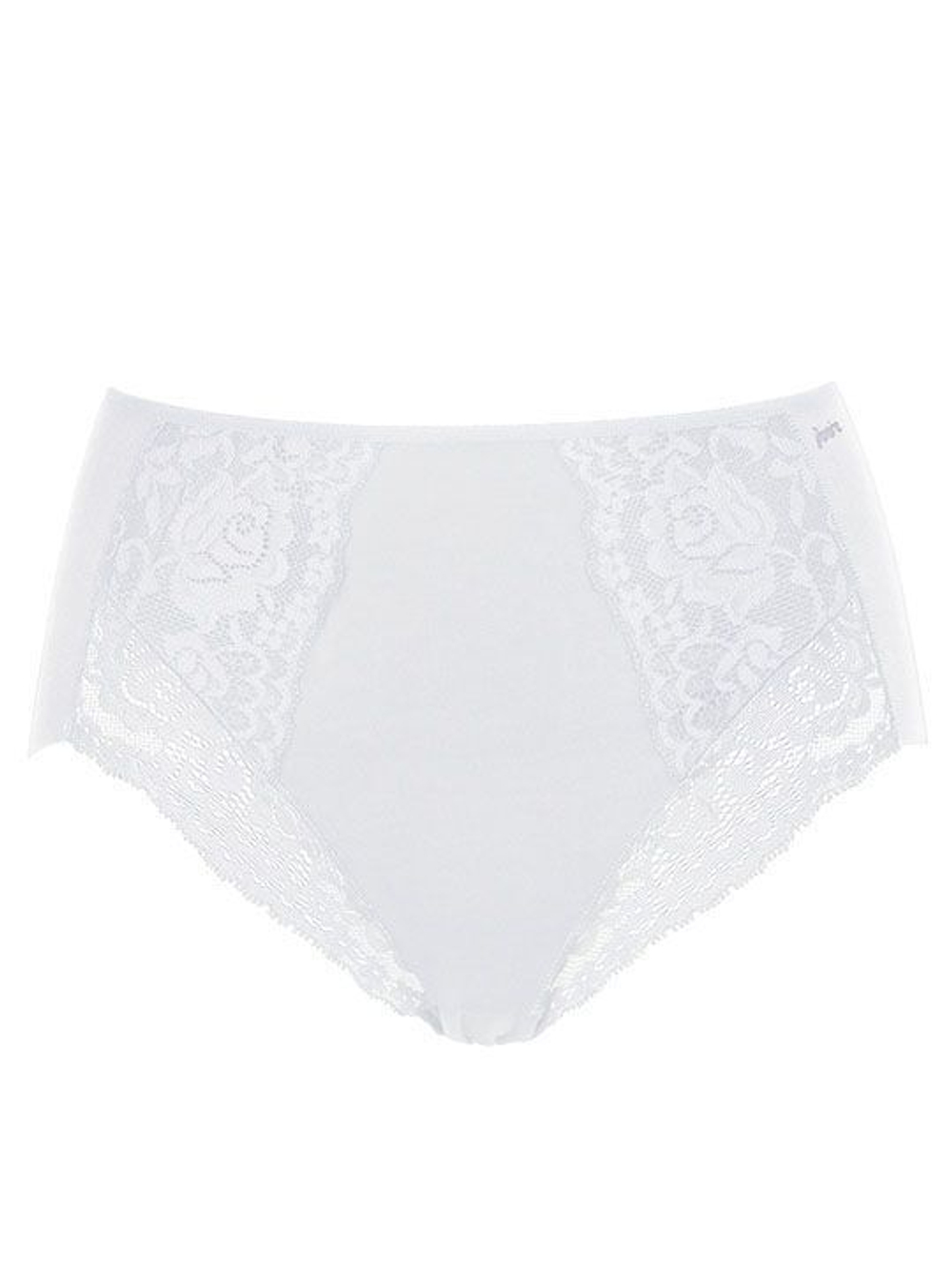 Высокие хлопковые трусики Lace Cotton Band (Размер: L) (Цвет: телесный)