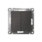 Переключатель проходной двухклавишный Systeme Electric AtlasDesign Базальт ATN001465