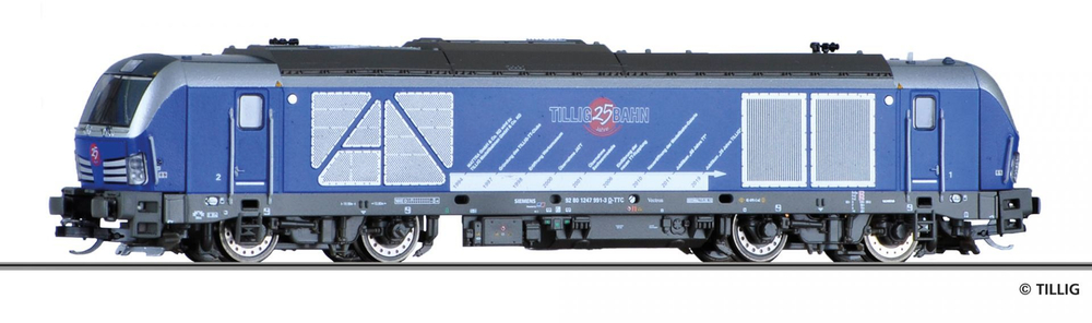 Тепловоз class 247 991-3, TCC, Ep.VI, "25 years Tillig"