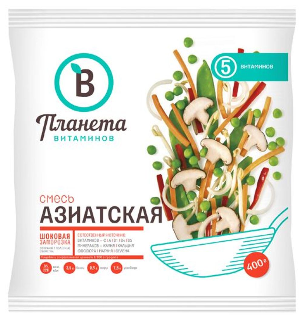 Смесь Азиатская "Планета витаминов" 400г