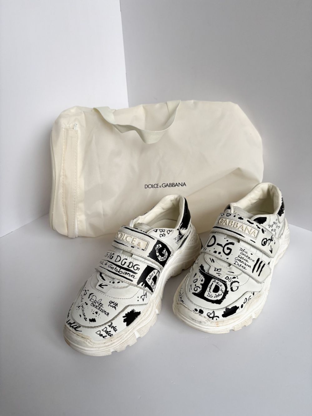 Кожаные кроссовки Dolce & Gabbana, 31