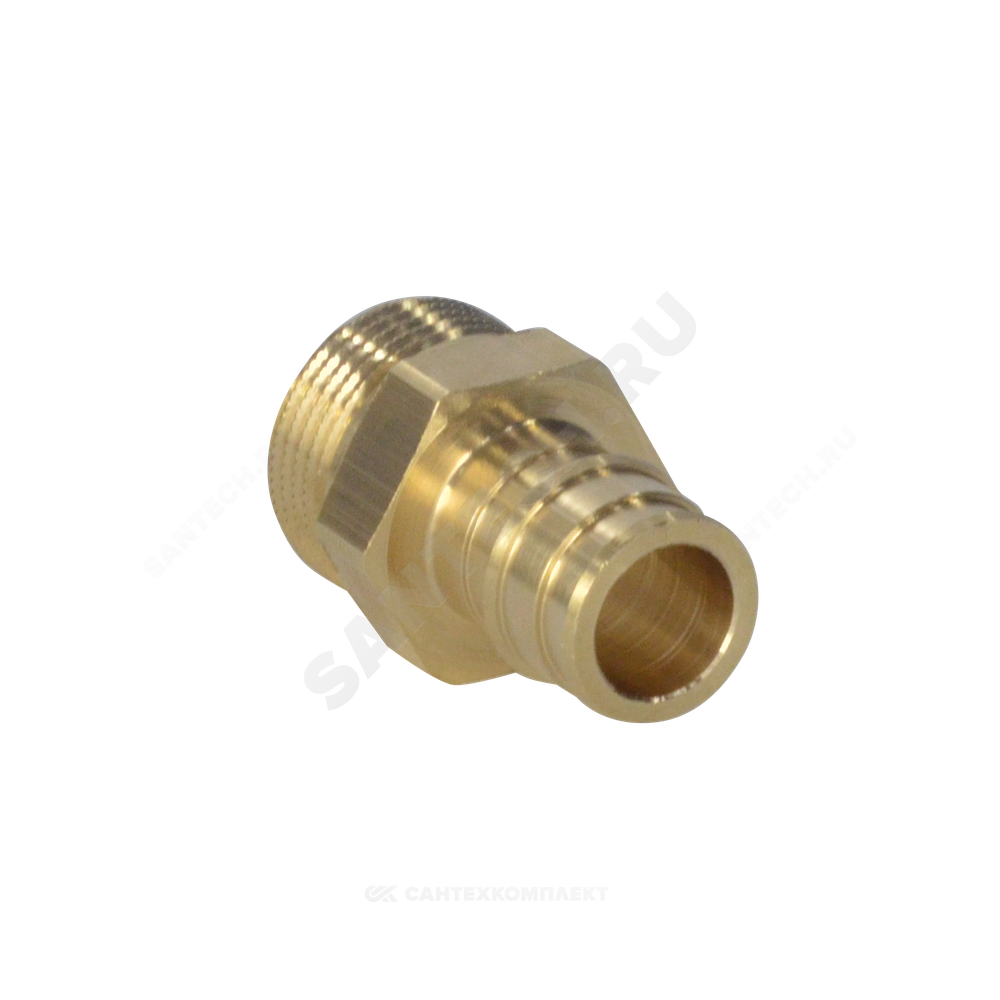 Муфта для PE-X труб радиальная латунь Дн 40х1 1/4" НР РОС GX107ACY067