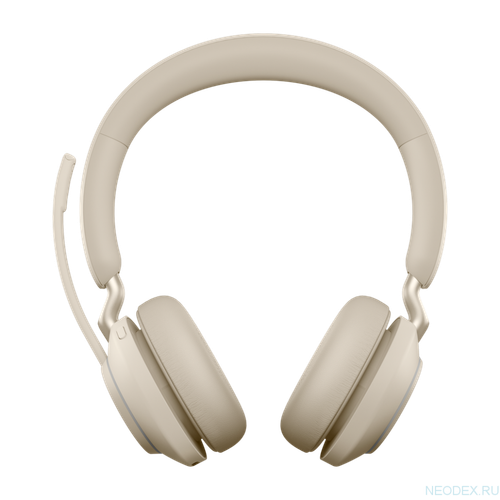 Jabra Evolve2 65 Stereo MS беспроводная гарнитура бежевая с док-станцией ( 26599-999-988 )