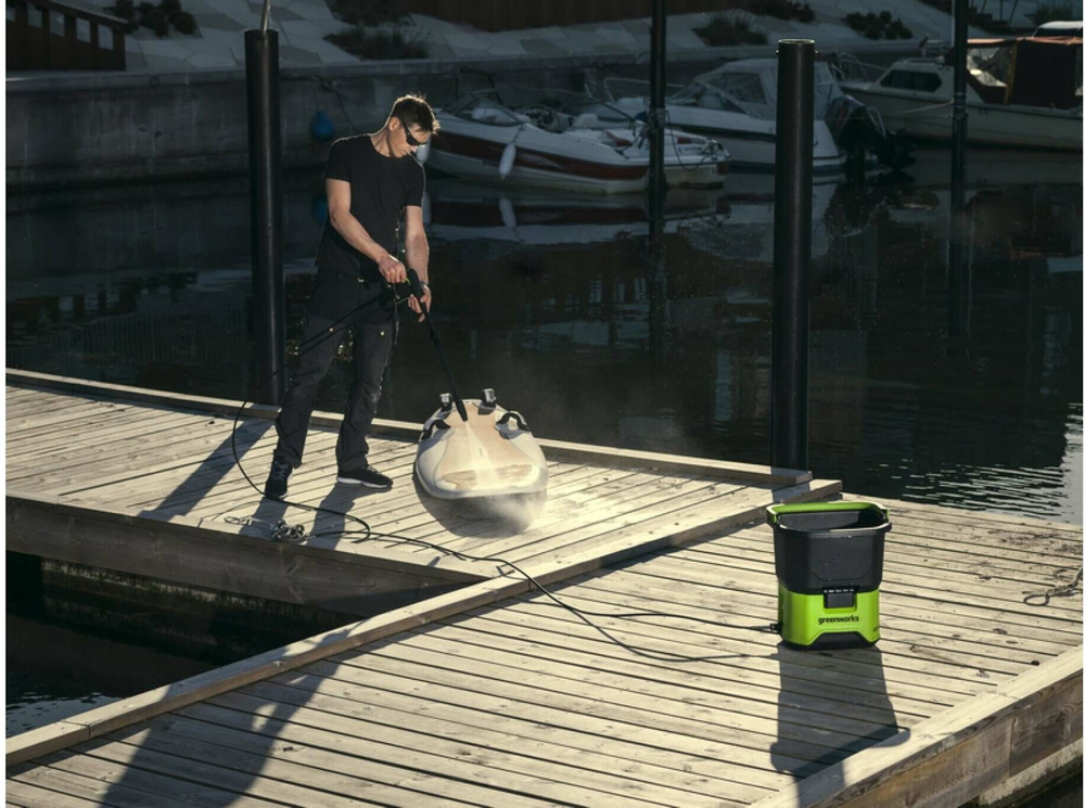 Мойка высокого давления аккумуляторная GREENWORKS GDC40 40В,70бар (5104507)