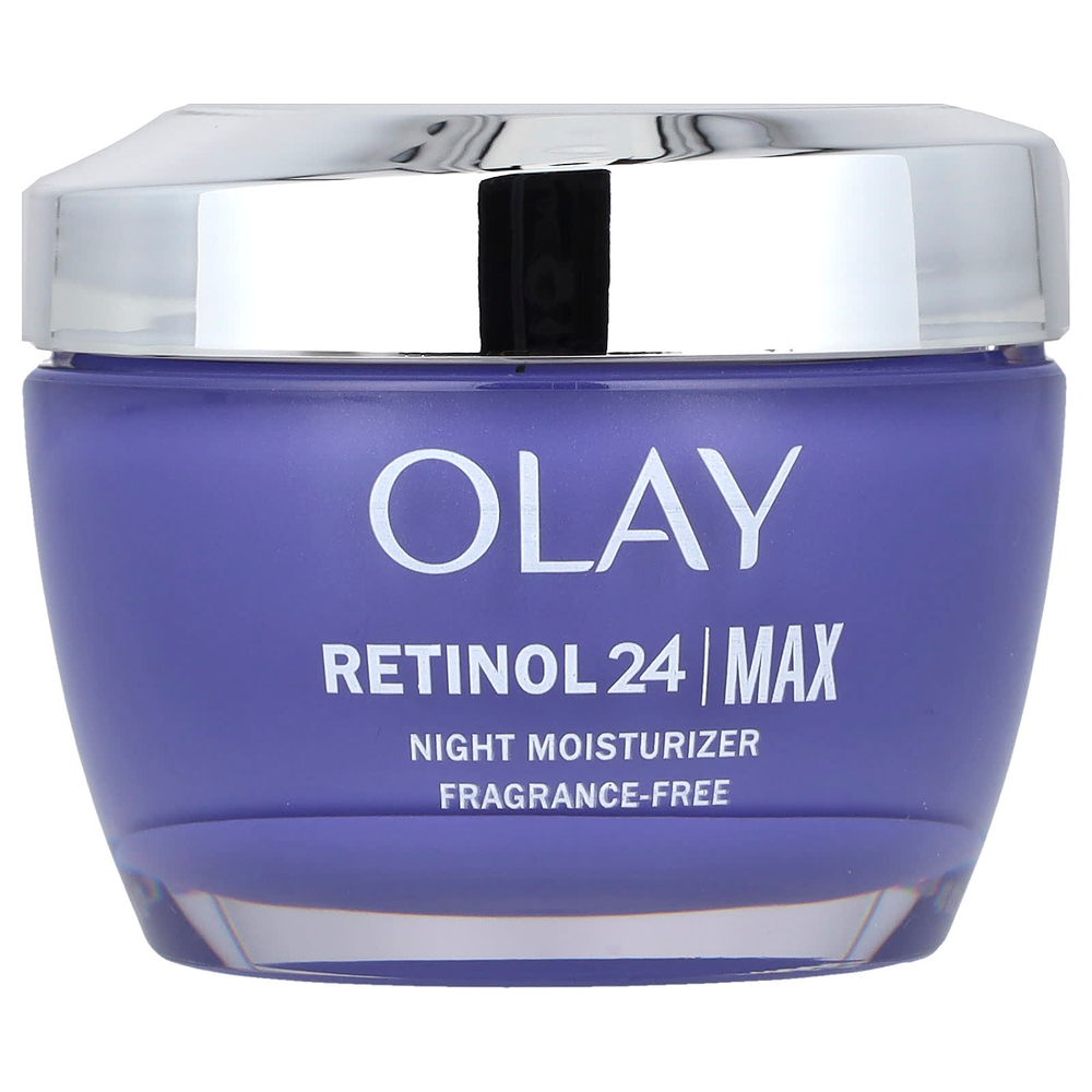 Olay, Regenerist, Retinol 24, ночное увлажняющее средство, без отдушек, 48 унций (1,7 унции)