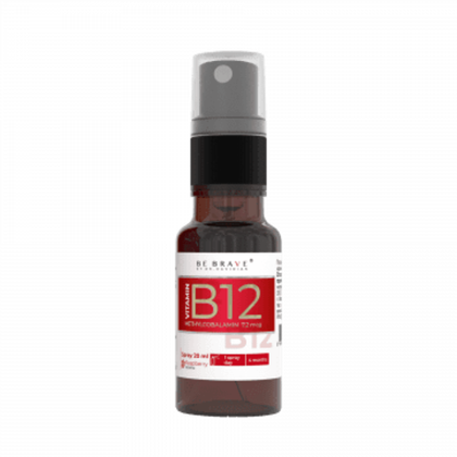 BE BRAVE by DR. Davidian Vitamin B12, БАД Витамин B12 в виде спрея, в природной форме, 20 мл. 120 нажатий.