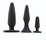 Набор из 3 анальных пробок Anal Traimer Kit (Цвет: черный)