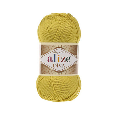 Пряжа Alize (Ализе) Diva / уп.5 мот. по 100 г, 350м, 109 лайм, A