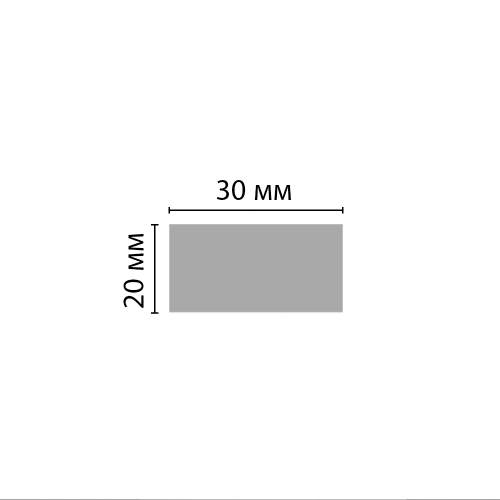 Молдинг Decomaster ECO LINE D048-433 20х30х2900 мм