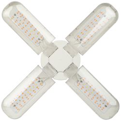 Фитолампа для растений светодиодная ЭРА FITO-36W-RB-E27-FOLD 4-х лепестковая красно-синего спектра 36 Вт Е27 | Фитолампы Е27