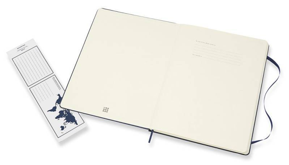 Блокнот Moleskine Classic (QP092B20) 19х25см 192стр. без линовки, твердая обложка, синий