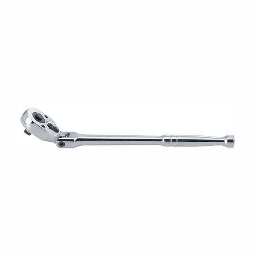KING TONY (3781-11P) Трещотка 3/8", 280 мм, 32 зубца, флажковая с кнопкой, шарнирная