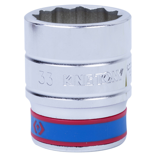 KING TONY (633033M) Головка торцевая стандартная двенадцатигранная 3/4", 33 мм