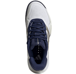 Мужские кроссовки теннисные Adidas Barricade 14 M - cloud white/cyber metallic/dark blue