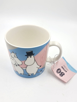 Кружка Moomin Arabia "Kotona viimein", розово-голубая, витрофарфор, 400 мл (Из Финляндии)