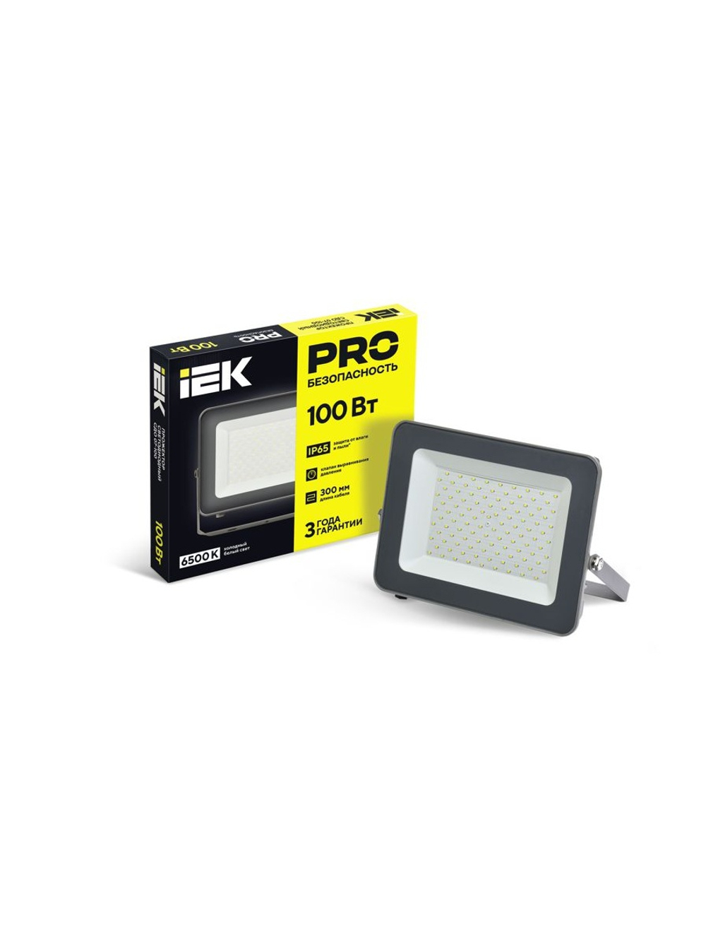 Прожектор светодиодный СДО 07-100 100Вт 6500К IP65 сер. IEK LPDO701-100-K03