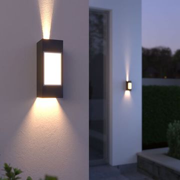 Уличный настенный светодиодный светильник 10W 4000K IP54 чёрный 1638 Techno LED Elektrostandard