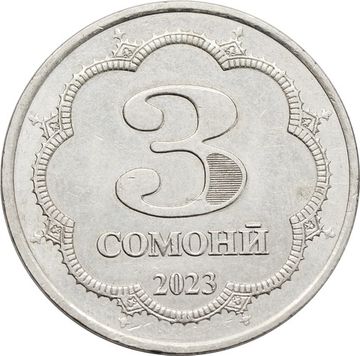 3 сомони 2023 Таджикистан