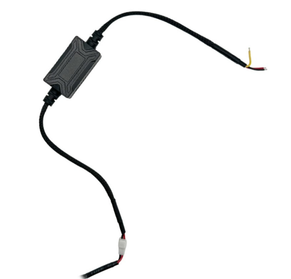 Бленда (маска) для линз 3.0 дюйма с DRL Белый цвет U-образная (комплект, 2шт)