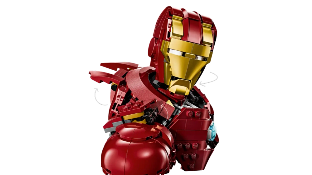 Конструктор LEGO Marvel 76327 Бюст Железного человека MK4